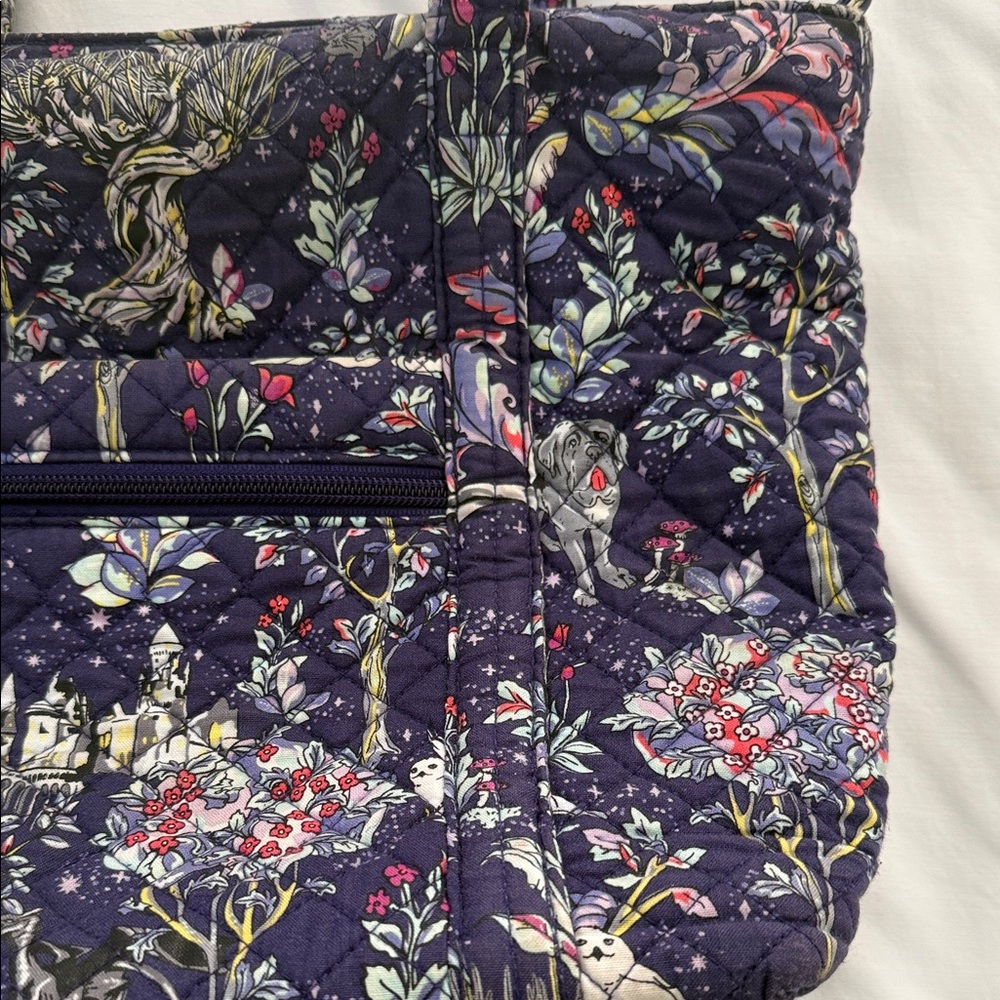 Vera Bradley Harry Potter Forbidden Forest Floral Quilted Tote/ID holder - Picture 2 of 13